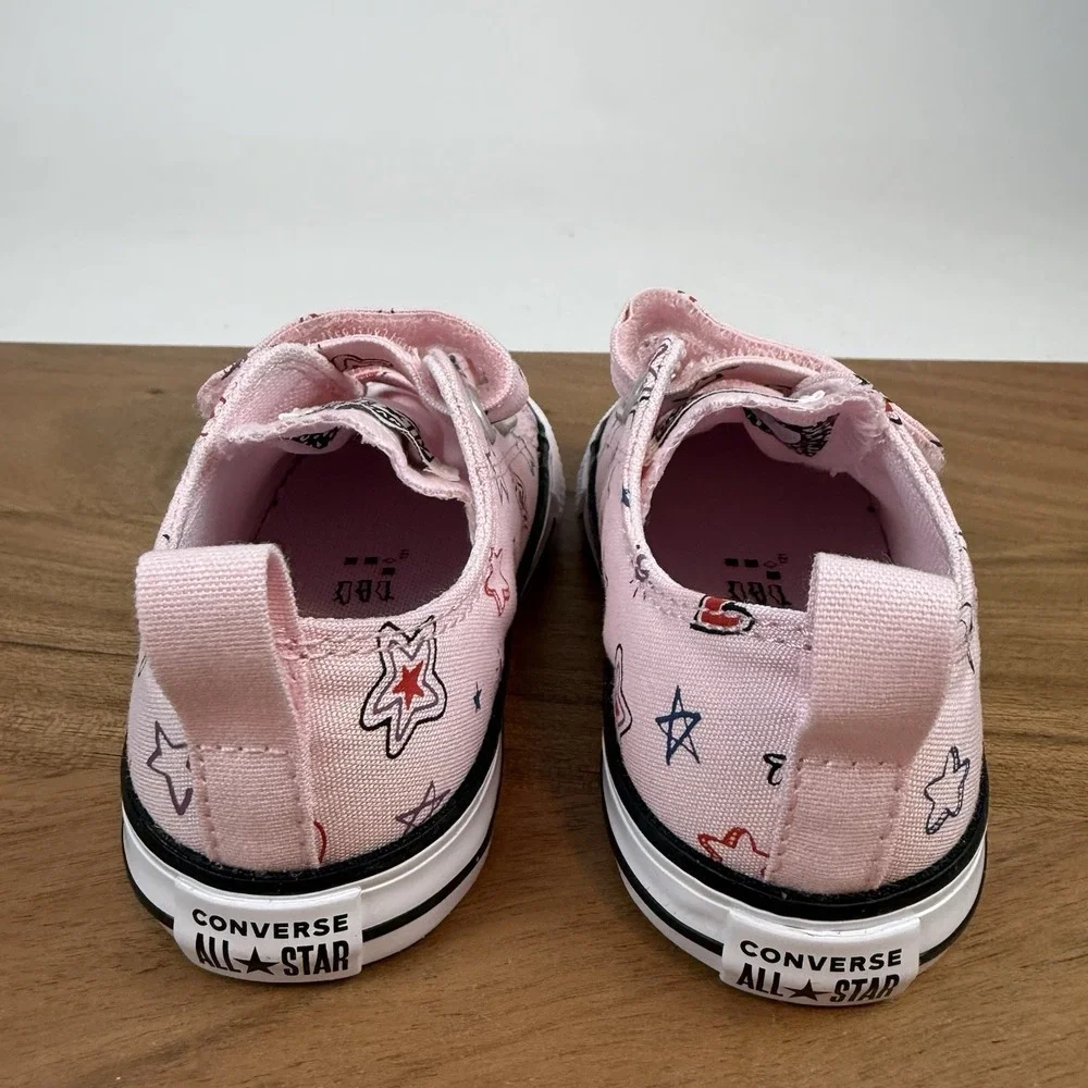 New Little Kids‎ Converse Chuck Taylor All Star 2V OX Pink Sneakers Size 7 C